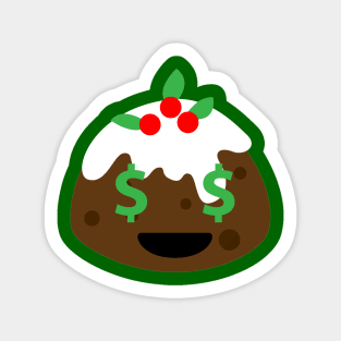 money eyes christmas pudding Sticker